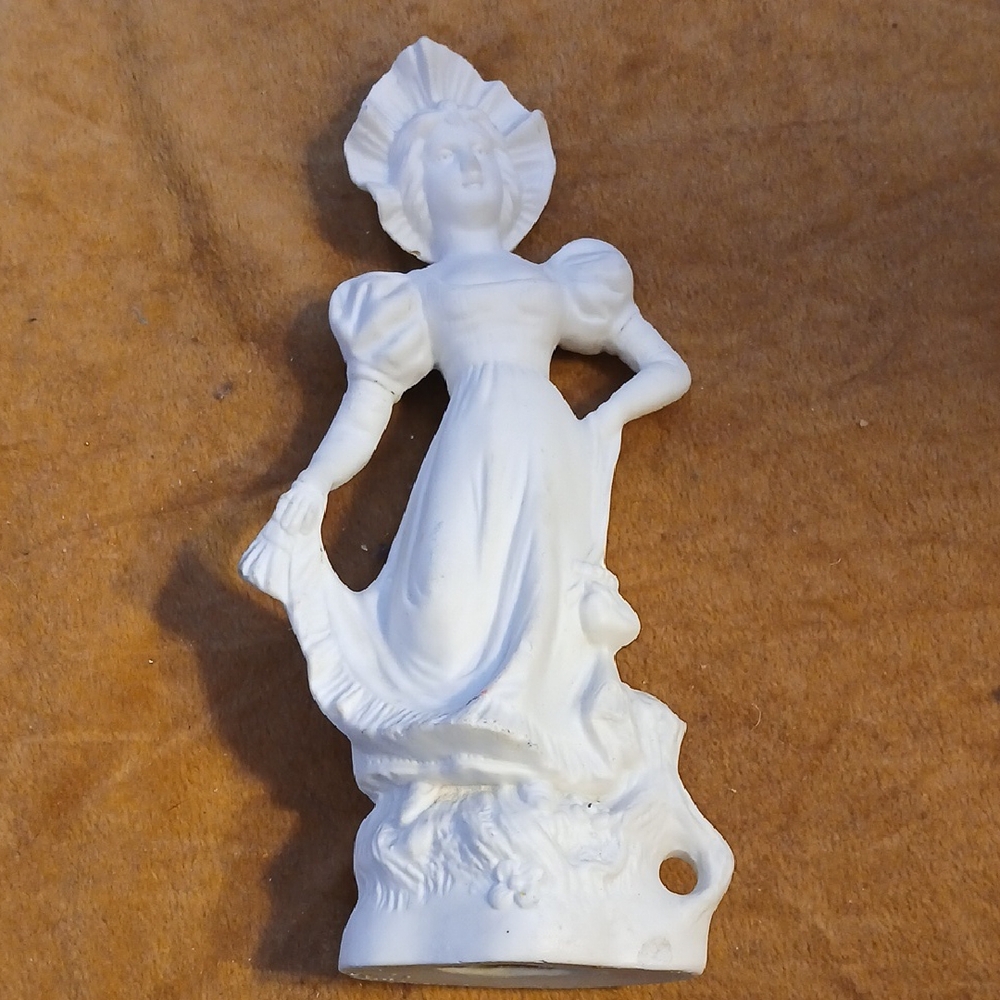 Elegant White Bisque Germany Figurine